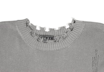 S'YTE 25SS Crushed Cotton Short Sleeve Knit Gray Size 3