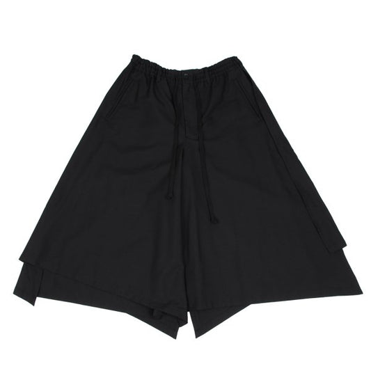 Ground Y Wool Poly Gabardine Layered Pants Black Size 3