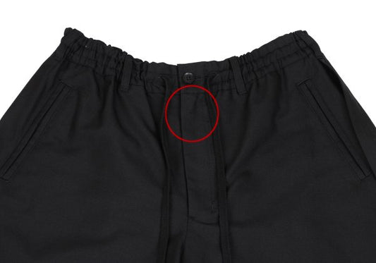 Ground Y Wool Poly Gabardine Layered Pants Black Size 3