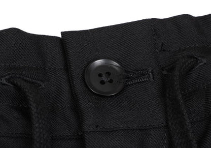 Ground Y Wool Poly Gabardine Layered Pants Black Size 3