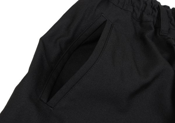 Ground Y Wool Poly Gabardine Layered Pants Black Size 3