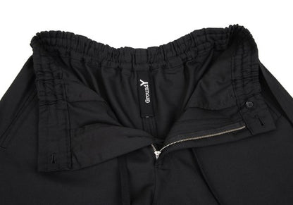 Ground Y Wool Poly Gabardine Layered Pants Black Size 3