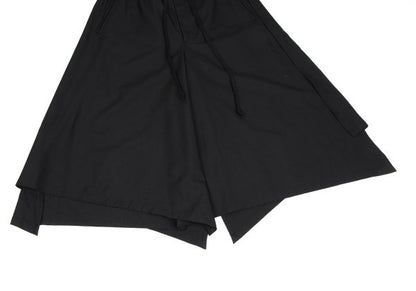 Ground Y Wool Poly Gabardine Layered Pants Black Size 3