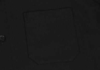 Ground Y Wool Poly Gabardine Cutwork Long Shirt Black Size 1