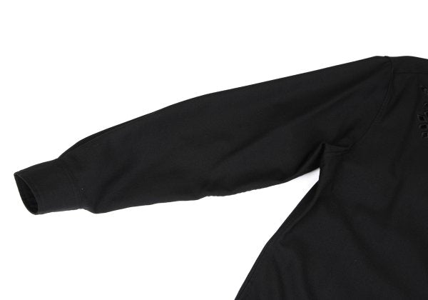 Ground Y Wool Poly Gabardine Cutwork Long Shirt Black Size 1