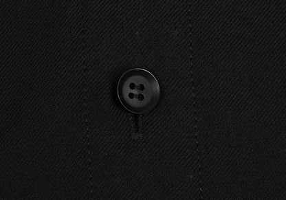 Ground Y Wool Poly Gabardine Cutwork Long Shirt Black Size 1