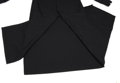 Ground Y Wool Poly Gabardine Cutwork Long Shirt Black Size 1