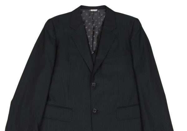 COMME des GARCONS HOMME DEUX Wool Silk Jacket Black Size L