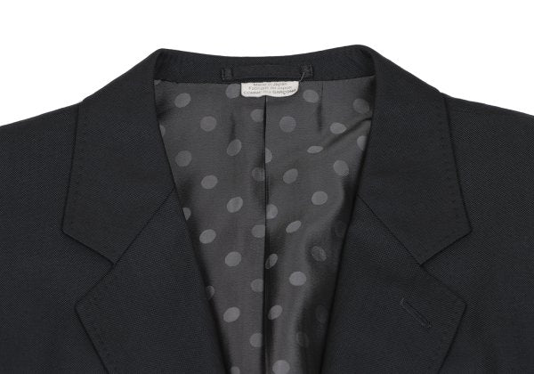 COMME des GARCONS HOMME DEUX Wool Silk Jacket Black Size L