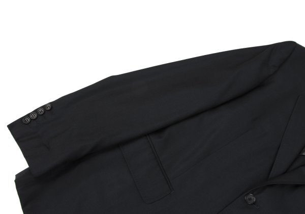 COMME des GARCONS HOMME DEUX Wool Silk Jacket Black Size L
