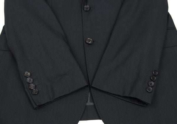 COMME des GARCONS HOMME DEUX Wool Silk Jacket Black Size L