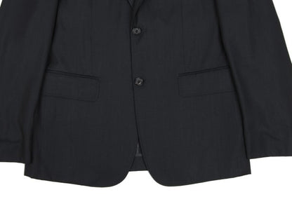 COMME des GARCONS HOMME DEUX Wool Silk Jacket Black Size L