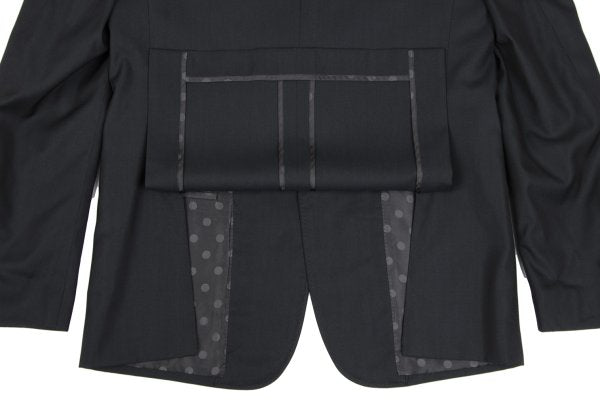 COMME des GARCONS HOMME DEUX Wool Silk Jacket Black Size L