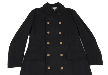 Jean Paul GAULTIER HOMME Wool Metal Coat Black Size 48