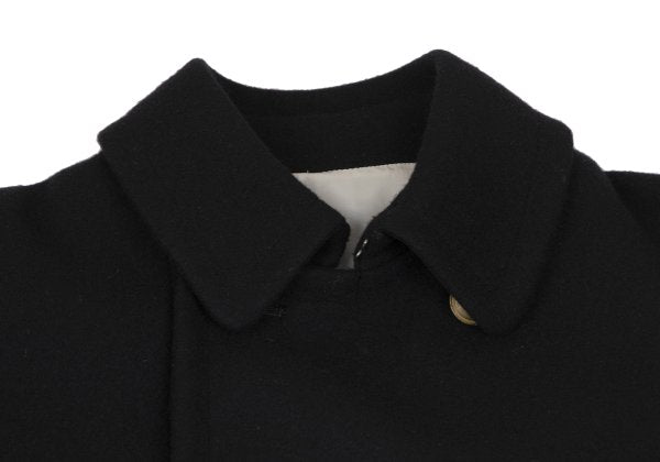 Jean Paul GAULTIER HOMME Wool Metal Coat Black Size 48