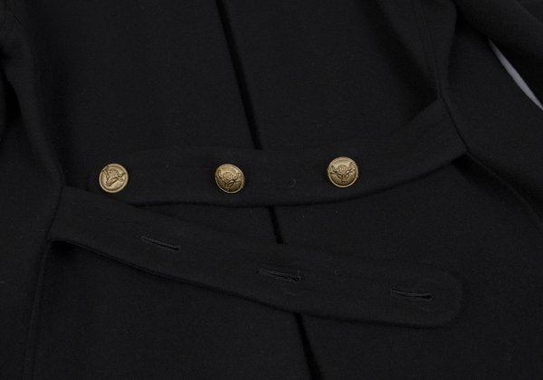 Jean Paul GAULTIER HOMME Wool Metal Coat Black Size 48
