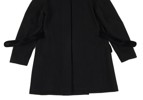 Jean Paul GAULTIER HOMME Wool Metal Coat Black Size 48