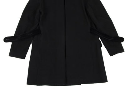 Jean Paul GAULTIER HOMME Wool Metal Coat Black Size 48