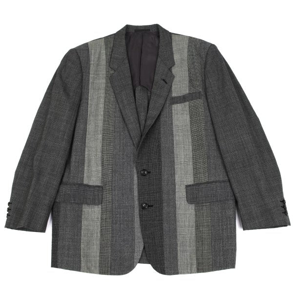 COMME des GARCONS HOMME Wool Glen Check Jacket Gray Size M