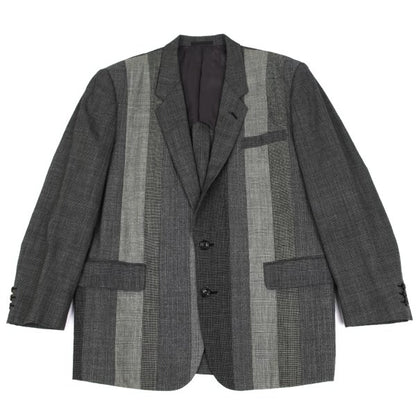 COMME des GARCONS HOMME Wool Glen Check Jacket Gray Size M