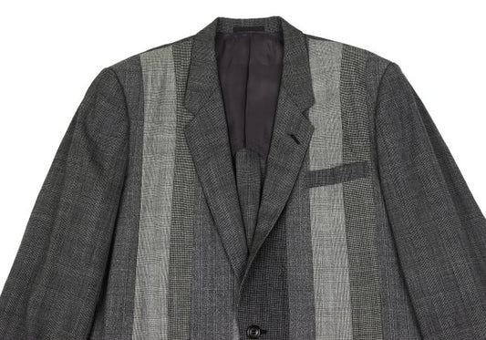 COMME des GARCONS HOMME Wool Glen Check Jacket Gray Size M