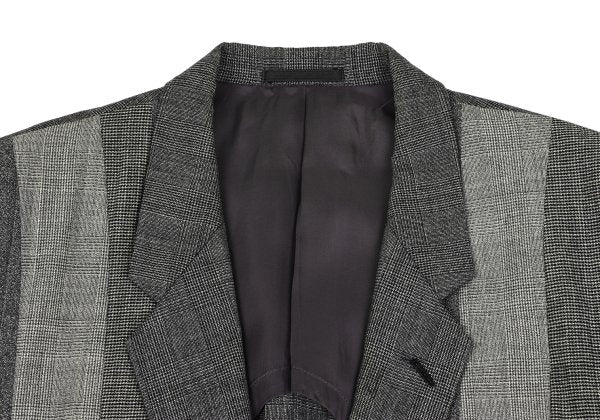 COMME des GARCONS HOMME Wool Glen Check Jacket Gray Size M