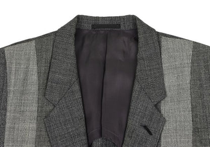 COMME des GARCONS HOMME Wool Glen Check Jacket Gray Size M