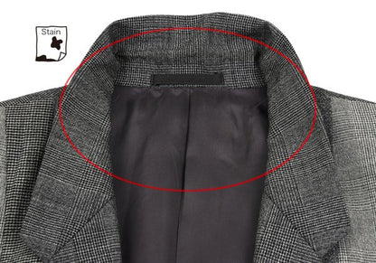 COMME des GARCONS HOMME Wool Glen Check Jacket Gray Size M