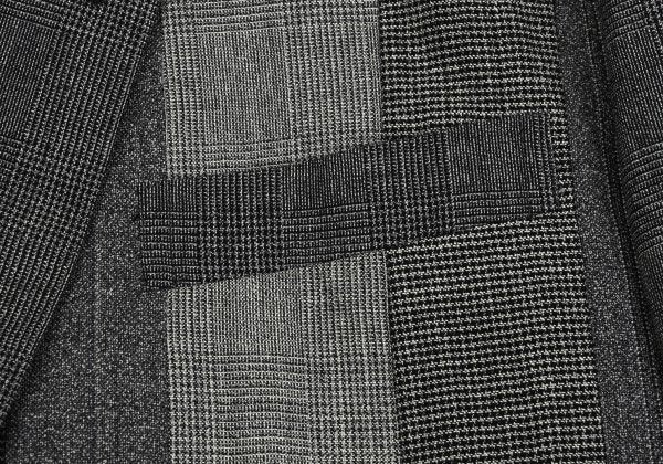 COMME des GARCONS HOMME Wool Glen Check Jacket Gray Size M