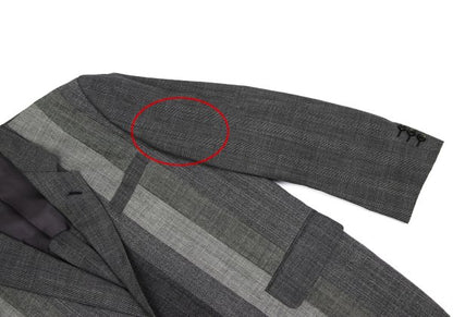 COMME des GARCONS HOMME Wool Glen Check Jacket Gray Size M