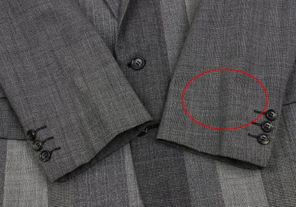 COMME des GARCONS HOMME Wool Glen Check Jacket Gray Size M