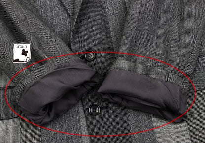 COMME des GARCONS HOMME Wool Glen Check Jacket Gray Size M