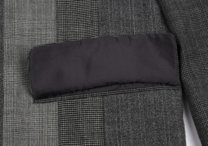 COMME des GARCONS HOMME Wool Glen Check Jacket Gray Size M