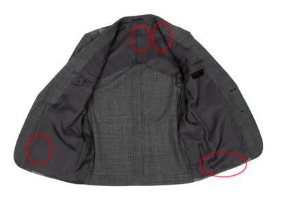 COMME des GARCONS HOMME Wool Glen Check Jacket Gray Size M