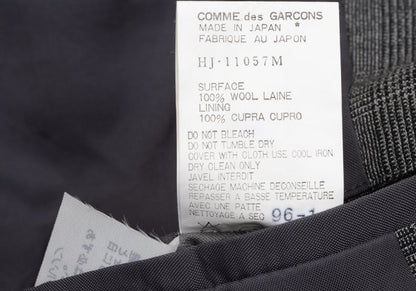 COMME des GARCONS HOMME Wool Glen Check Jacket Gray Size M