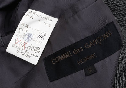 COMME des GARCONS HOMME Wool Glen Check Jacket Gray Size M