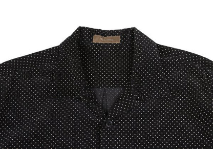 Y's for men Dotted Corduroy Open Collar Shirt Black Size M