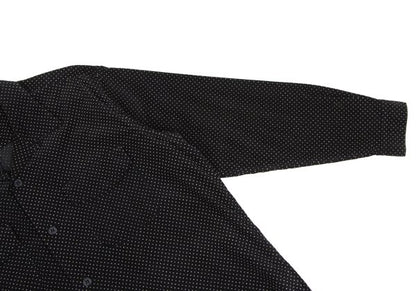 Y's for men Dotted Corduroy Open Collar Shirt Black Size M