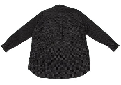 Y's for men Dotted Corduroy Open Collar Shirt Black Size M