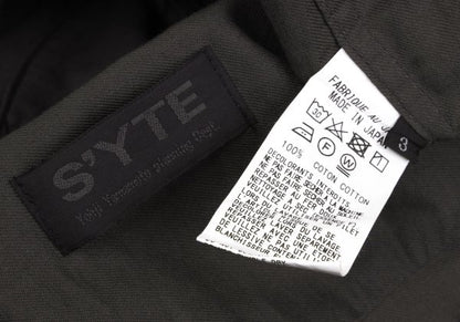 S'YTE Charcoal Cotton China Shirt Size 3