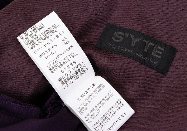 S'YTE Poly Rayon Wrap Pants Purple Size 3