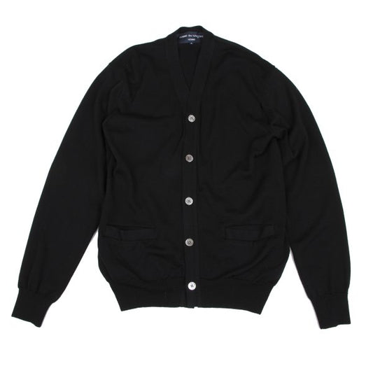 COMME des GARCONS HOMME Wool Cardigan Black Size S