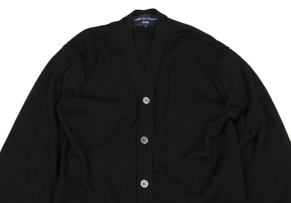 COMME des GARCONS HOMME Wool Cardigan Black Size S