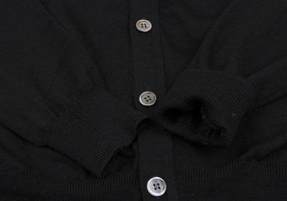 COMME des GARCONS HOMME Wool Cardigan Black Size S