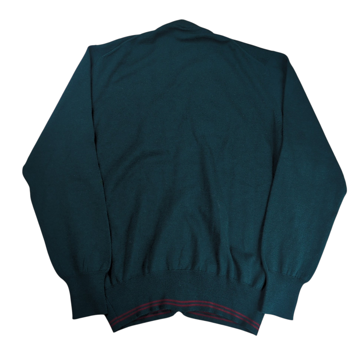 Gucci 1970's GG Logo Embroidered Web Line Cardigan Size 48