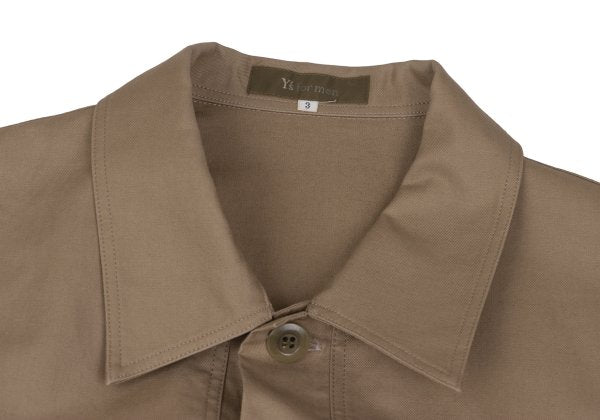 Y's for men Cotton Coverall Jacket Mocha Size 3