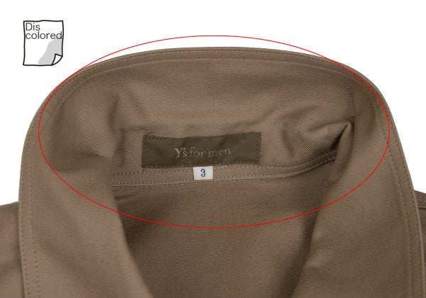 Y's for men Cotton Coverall Jacket Mocha Size 3