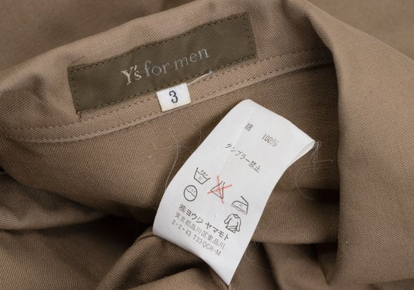 Y's for men Cotton Coverall Jacket Mocha Size 3