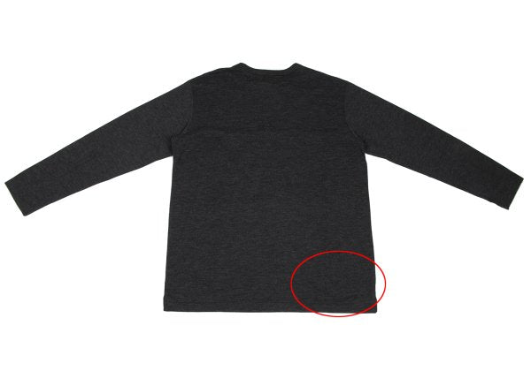Y's for men Poly Blend Pocket Design Shirt Charcoal Size 3