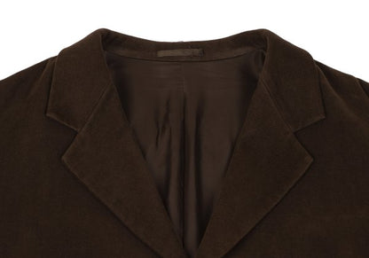 Y's for men Cotton Moleskin 3B Coat Brown Size L